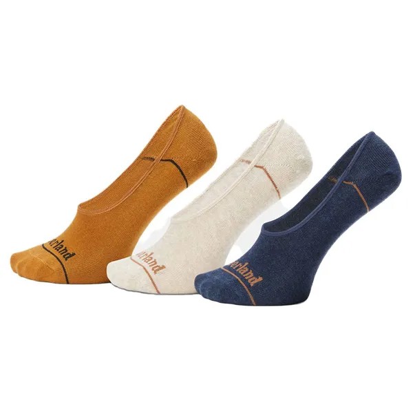 Носки Timberland Bowden Liner no show 3 шт, разноцветный