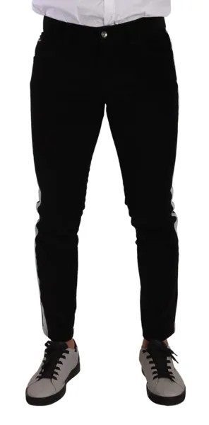 Джинсы DOLCE - GABBANA Черные хлопковые эластичные вельветовые брюки скинни IT48 / W34/M Рекомендуемая розничная цена 900 долларов США