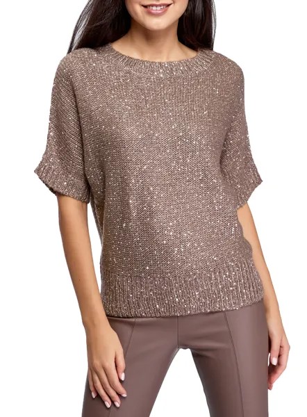 Джемпер женский oodji 63803057-2 коричневый L