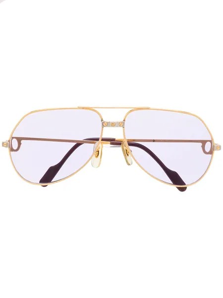 Cartier солнцезащитные очки-авиаторы pre-owned