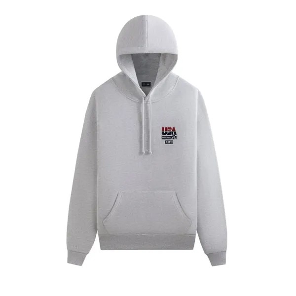 Худи Kith For USA Basketball Vintage Nelson Hoodie, цвет Light Heather Grey