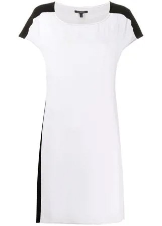 Armani Exchange платье миди в стиле колор-блок