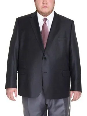Мужской темно-серый шерстяной пиджак на двух пуговицах в спортивном стиле темно-серого цвета