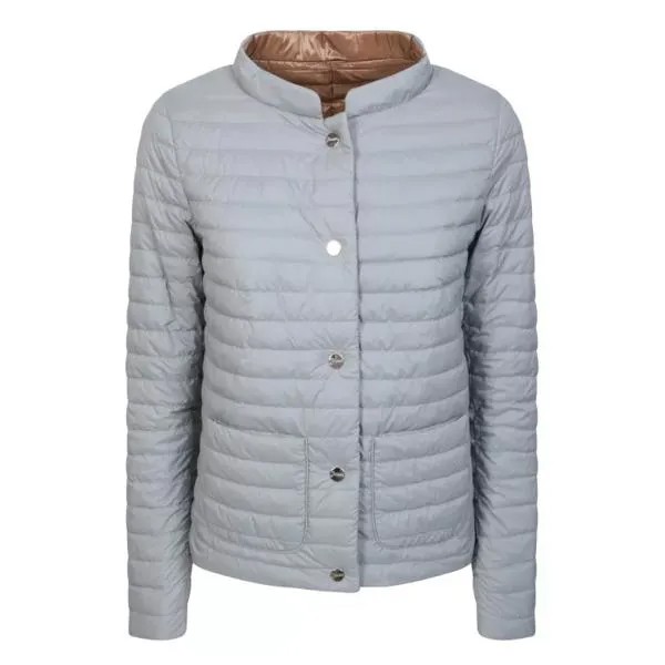 Куртка /beige padded snap fastening jacket Herno, серый
