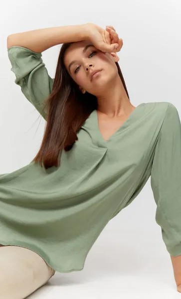 Stradivarius Рубашка С Рукавами 3/4. Multicolor Xs