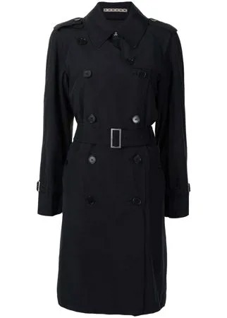 Burberry Pre-Owned двубортный тренч с поясом