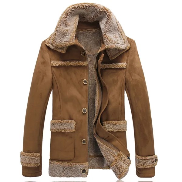 Меховой костюм, винтажное Мужское пальто для зимы, Европейский стиль, Толстая Теплая мужская куртка, бархатные пальто, Русские Пальто, искусственная 5XL