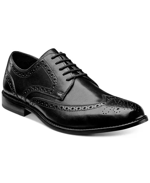 Мужские оксфорды nelson wingtip Nunn Bush, черный