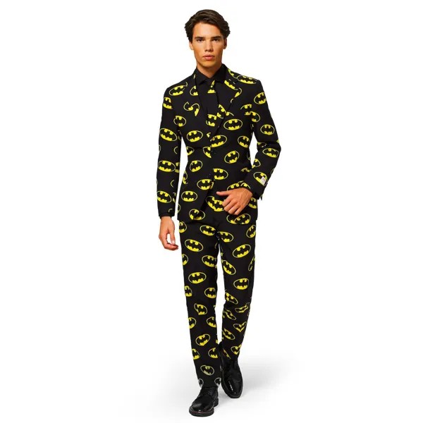 Мужской костюм и галстук приталенного кроя OppoSuits, Batman