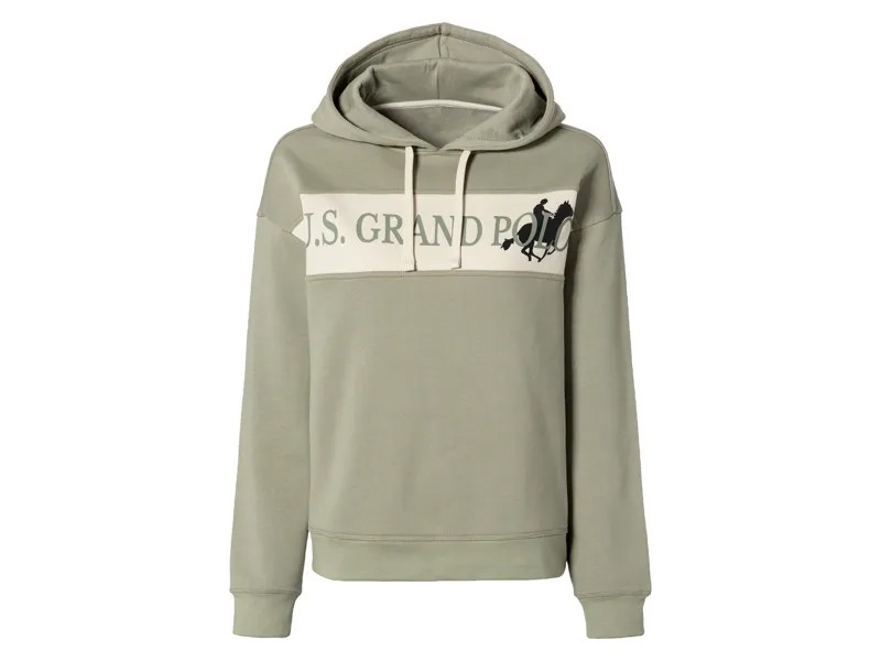 Женская толстовка esmara x Grand Polo из хлопка, зеленый