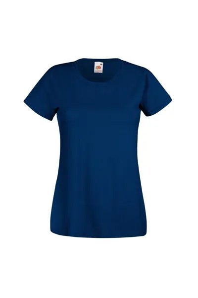 Легкая футболка с короткими рукавами Lady-Fit Fruit of the Loom, темно-синий