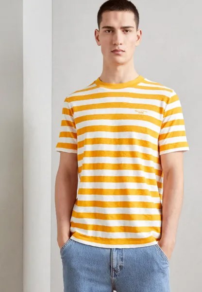 Футболка с принтом SHORT SLEEVE LOGO REGULAR FIT Marc O'Polo DENIM, цвет multi/orange glow