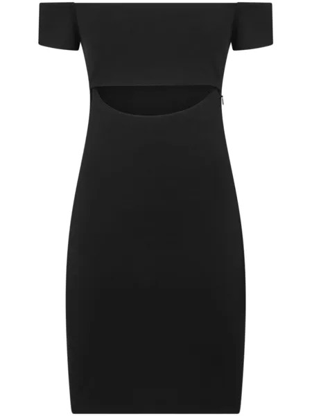 Dsquared2 платье мини с открытыми плечами, черный