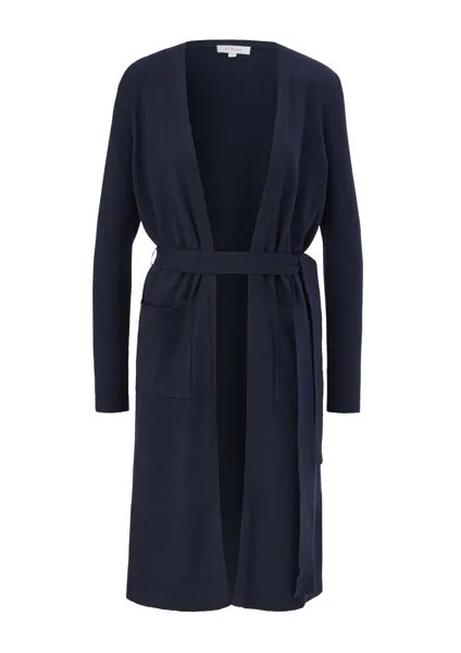 Вязаное пальто S.Oliver, темно-синий