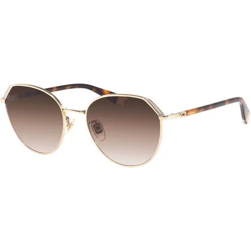 Солнцезащитные очки FURLA, коричневый, золотой