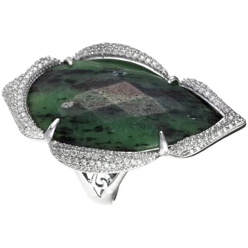 Кольцо ELEMENT47 серебро, 925 проба, циозит, размер 17