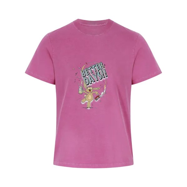Классическая футболка с короткими рукавами Martine Rose Розовый/Better Days Bunny