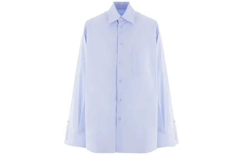 Рубашка женская синяя Mm6 Maison Margiela