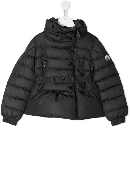 Moncler Enfant пуховик с поясом