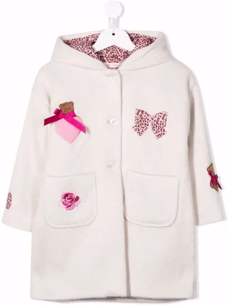 Miss Blumarine пальто с капюшоном