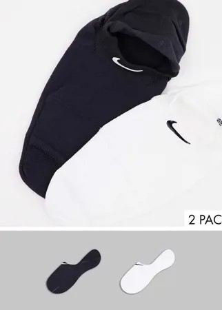 Набор из 2 пар черных коротких носков Nike Training-Многоцветный