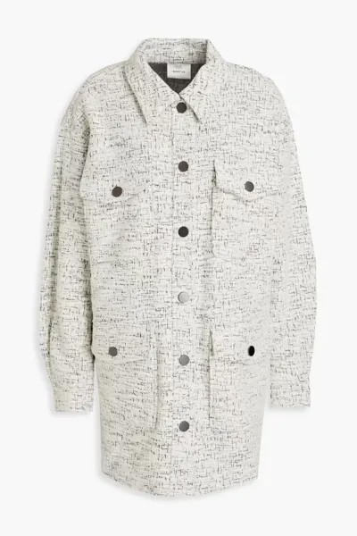 SaliaGZ твидовая рубашка-букле из смесового хлопка Gestuz, цвет Off-white