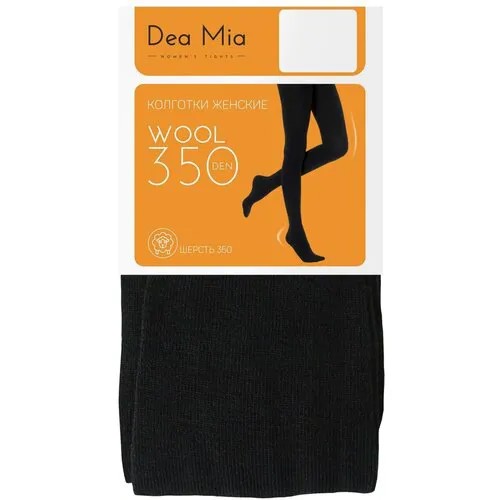 Колготки  DEA MIA Wool, 350 den, размер 2, черный