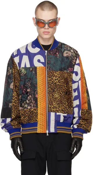 Многоцветный бомбер с графическим принтом Dries Van Noten