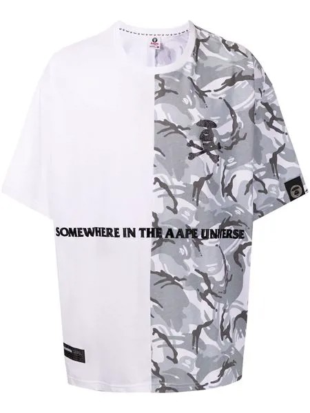 AAPE BY *A BATHING APE® футболка с камуфляжным принтом