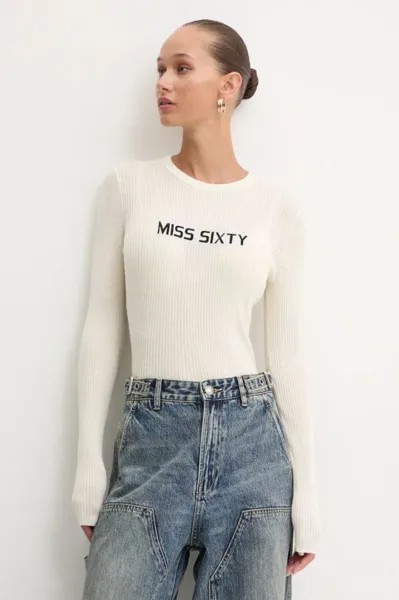 Шерстяной свитер Miss Sixty, бежевый