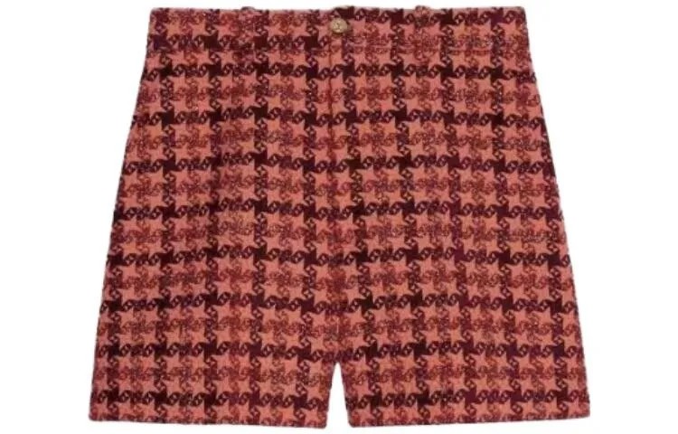 Повседневные шорты женские красные Gucci
