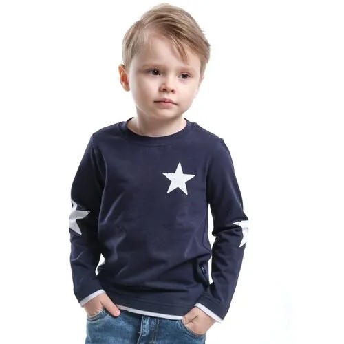 Лонгслив Mini Maxi, хлопок, размер 116, синий
