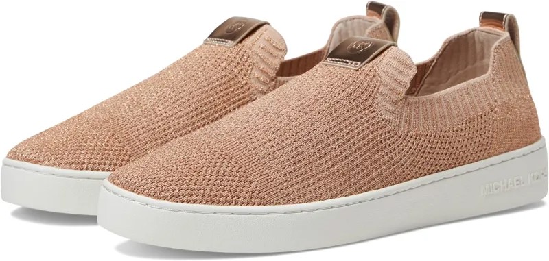 Кроссовки Juno Knit Slip-On MICHAEL Michael Kors, цвет Rose Gold