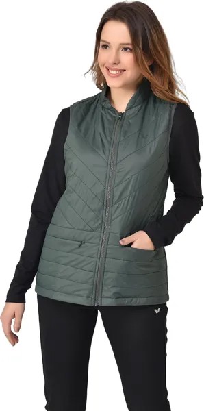 Утепленный жилет женский Bilcee Women Woven Vest зеленый 3XL