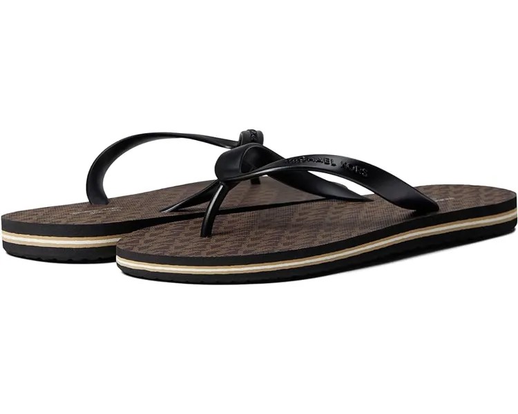 Сандалии Michael Kors Travis Flip-Flop, цвет Brown/Black