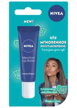 Nivea Бальзам для губ Мгновенное восстановление с нежным ментолом