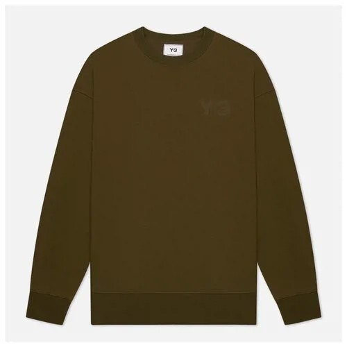 Мужская толстовка Y-3 Classic Chest Logo Y-3 Crew Neck оливковый , Размер XS