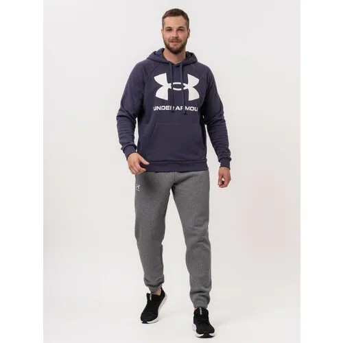Худи спортивное Under Armour Rival Fleece Big Logo Hoodie, размер XL, , серый, белый, мультиколор