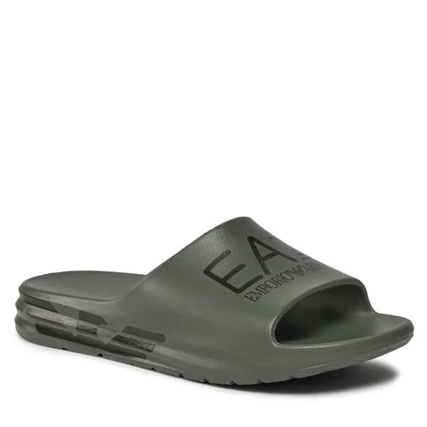 Шлепанцы EA7 Emporio Armani, черный
