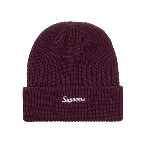 Шапка бини Supreme Loose Gauge Beanie, размер OneSize, burgundy