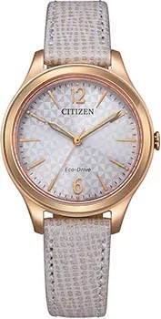 Японские наручные  женские часы Citizen EM0509-10A. Коллекция Elegance