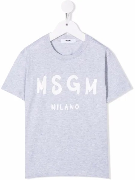 MSGM Kids футболка с логотипом