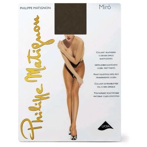 Колготки  Philippe Matignon Miro, 15 den, размер 4, коричневый, бежевый