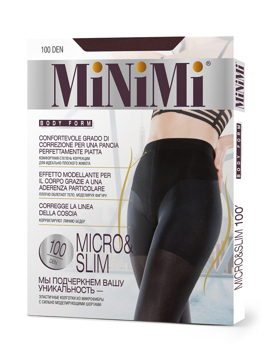 Колготки Minimi Basic MICRO&SLIM 100 bordo 4(L)