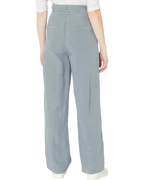 Брюки Vince Tie Detail Straight Leg Pants, цвет Aqua Stone