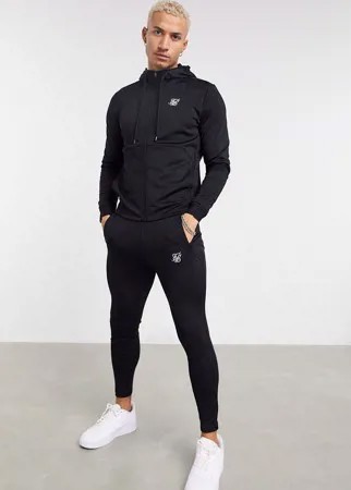 Черные спортивные штаны SikSilk Agility-Черный цвет