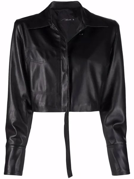 Manokhi cropped leather jacket