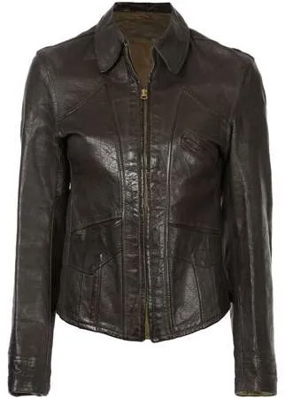 Fake Alpha Vintage кожаная куртка Good Design 1940-х годов