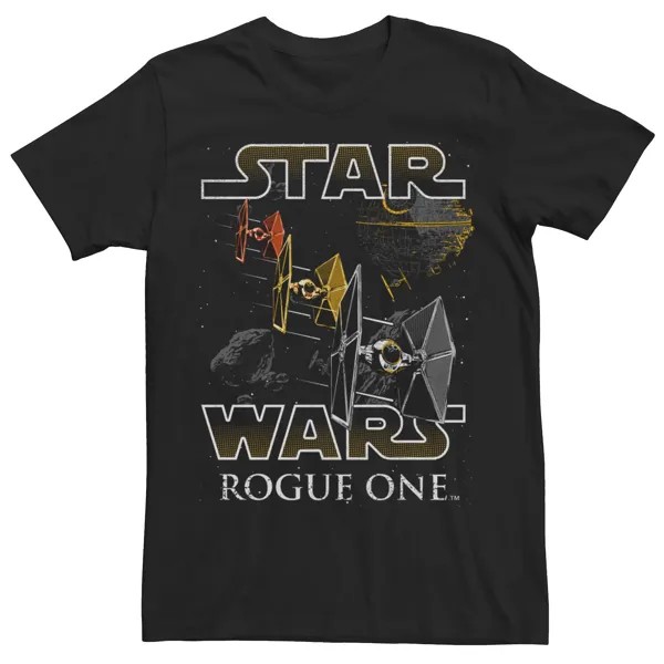 Мужская футболка с плакатом TIE Fighters «Изгой-один» Star Wars