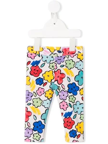 Stella McCartney Kids легинсы с цветочным принтом